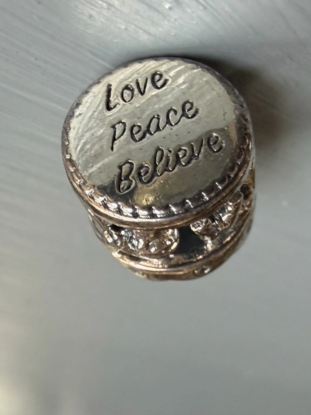 Carousel Charm Bead sterling Silver